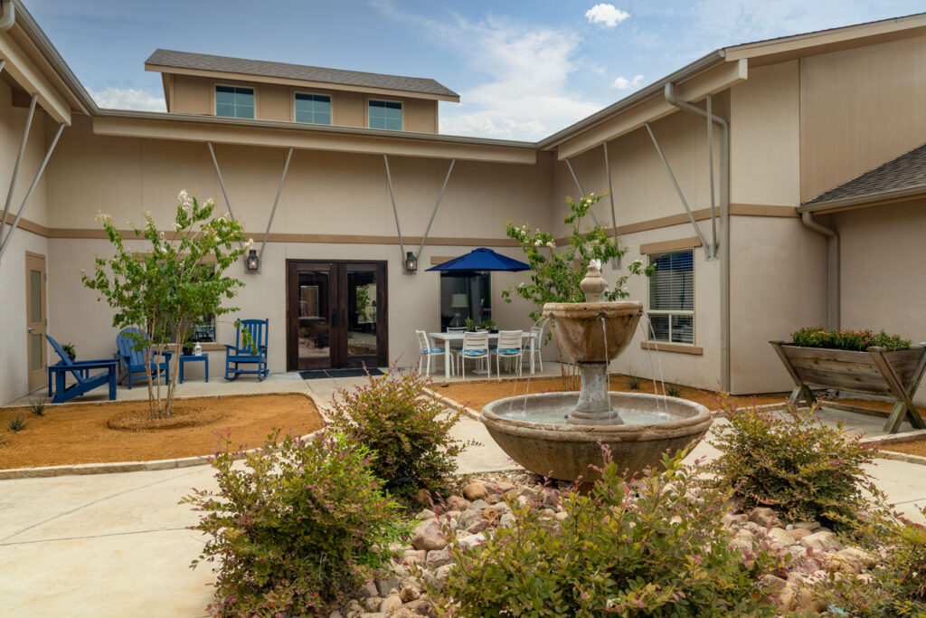 Courtyard at Restored Path Detox