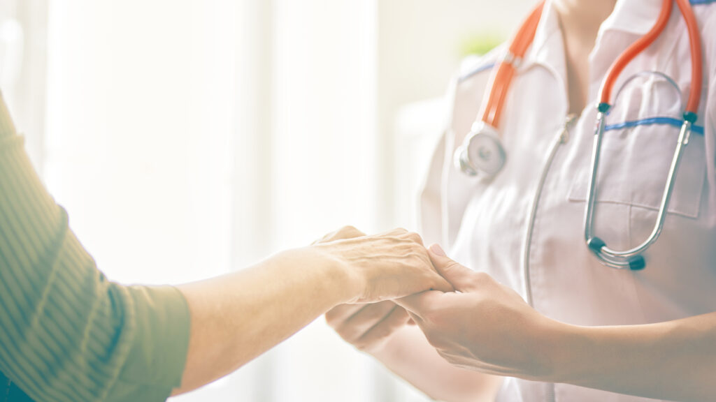 Patient with Wernicke’s Encephalopathy meeting with nurse at medically supervised detox