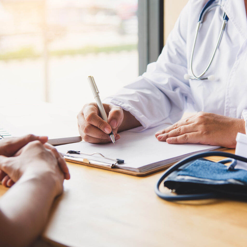 Doctor with a patient